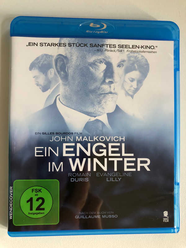 EIN ENGEL IM WINTER / JOHN MALKOVICH / EIN GILLES BOURDOS FILM / ROMAIN DURIS, EVANGELINE LILLY / NACH DEM BUCH VON GUILLAUME MUSSO / BluRay Disc / DVD Video (4041658293044)