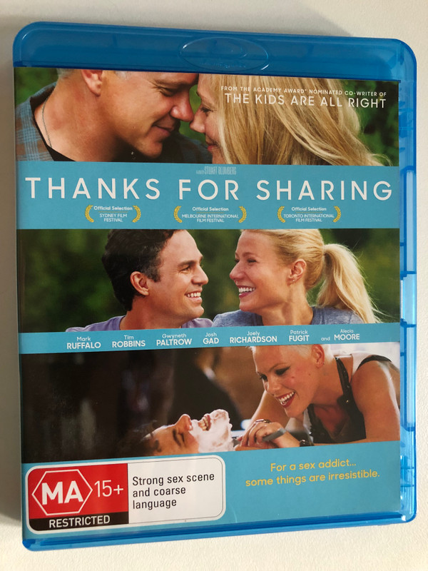 THANKS FOR SHARING / A Film By Stuart Blumberg / BluRay Disc / DVD Video (9324915039940)