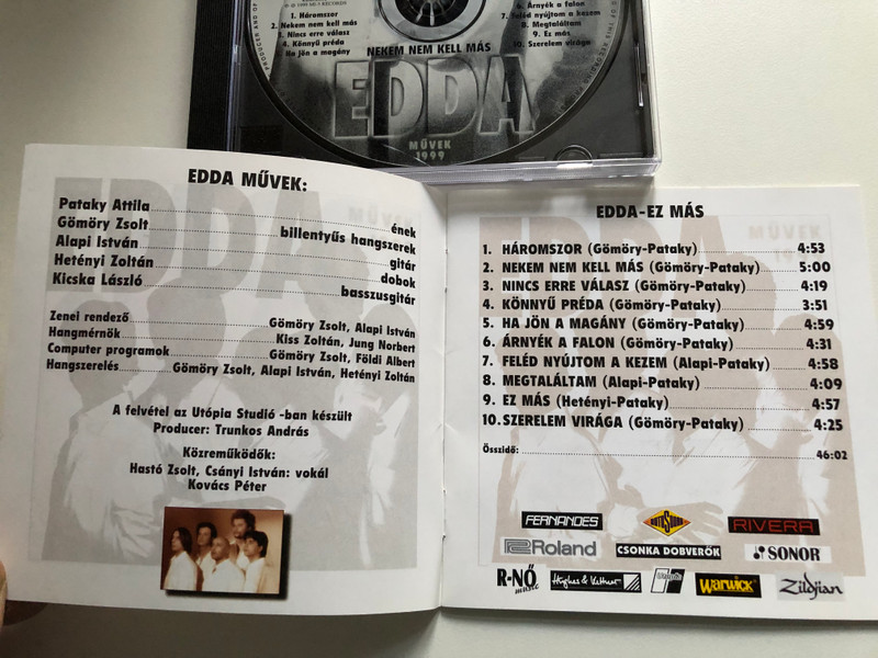 Edda Művek 1999 – Nekem Nem Kell Más / MI-5 Records Audio CD 1999 / EDDA.001