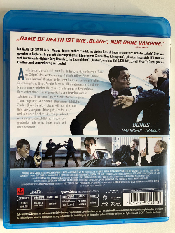 GAME OF DEATH / Wendecover ohne FSK-Logol / Blu-ray Disc / DVD Video (4013549274913)