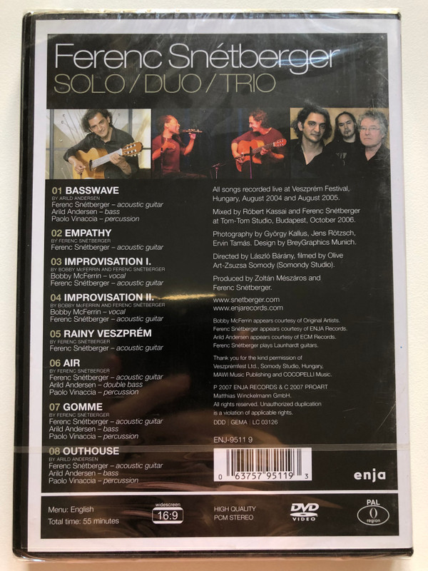 Ferenc Snétberger: Solo/Duo/Trio (063757951193) 