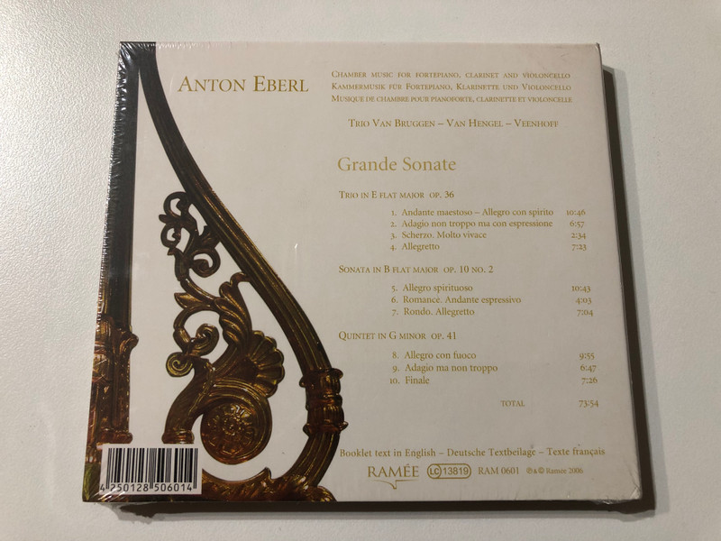 Anton Eberl: Grande Sonate - Trio Van Bruggen, Van Hengel, Veenhoff / Ramee Audio CD 2006 / RAM 0601
