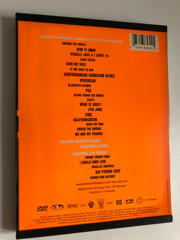 Red Hot Chili Peppers – Off The Map / PARENTAL ADVISORY EXPLICIT CONTENT / DVD Video (075993853025)