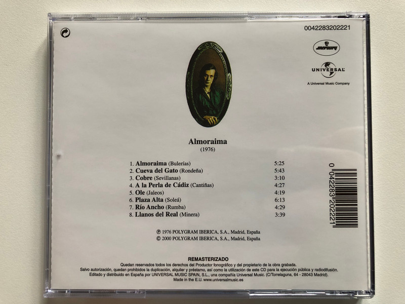 Paco De Lucía – Almoraima / Philips Audio CD 2000 / 0042283202221