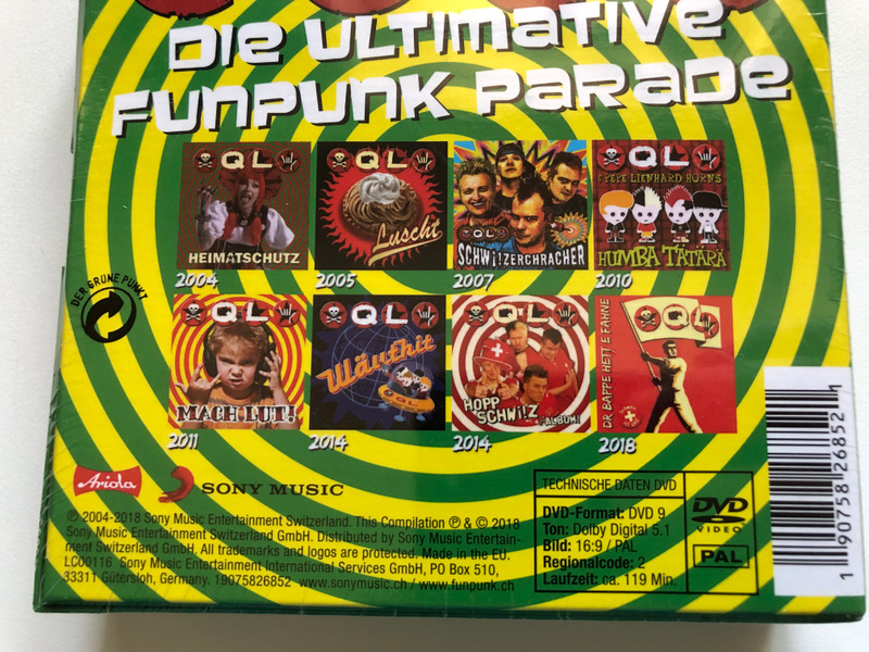 QL – Die Ultimative Funpunk Parade / Ariola 8x Audio CD, DVD Video CD 2018 / 19075826852