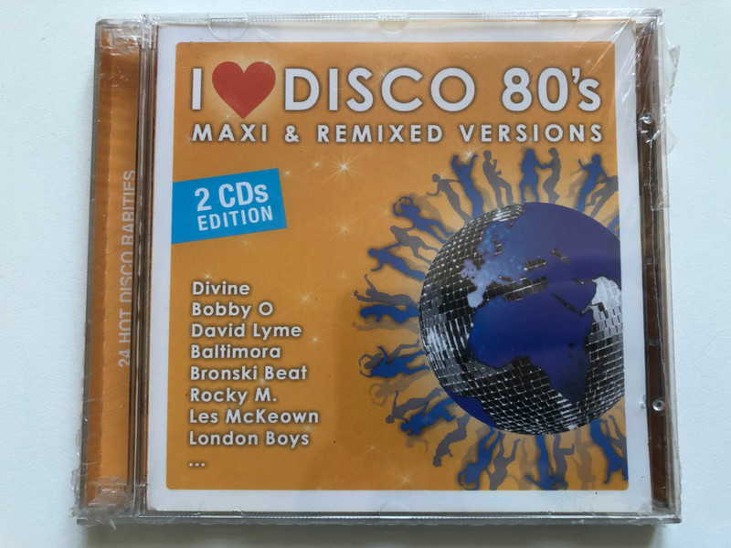 I Love Disco 80's: Maxi & Remixed Versions - 2 CDs Edition - Divine; Bobby O; David Lyme; Baltimora; Bronski Beat; Rocky M.; Les McKeown; London Boys;... / Hargent Media 2x Audio CD / 1142-2