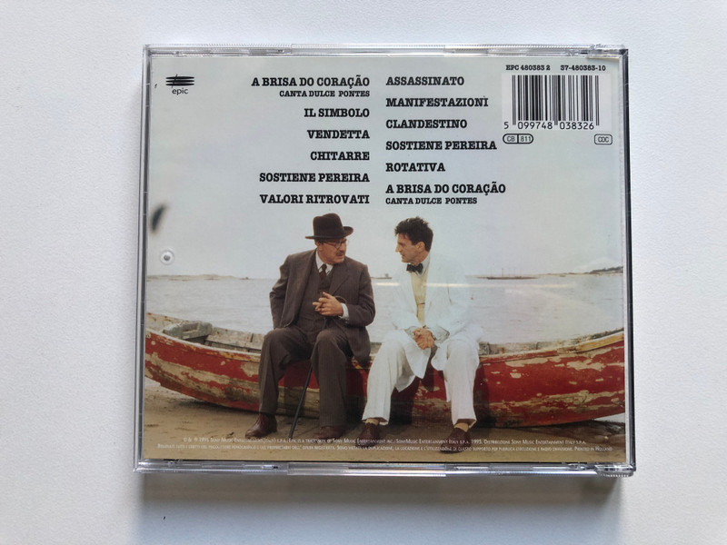 Sostiene Pereira - Musiche composte, orchestrate e dirette da Ennio Morricone / Epic Audio CD 1995 / EPC 480383 2