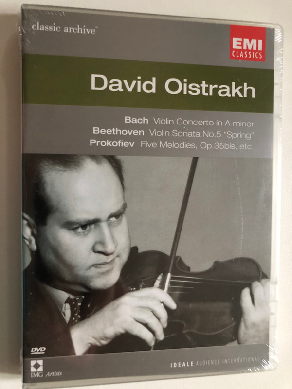 David Oistrakh / Bach Violin Concerto in A minor / Beethoven Violin Sonata No.5 "Spring" / Prokofiev Five Melodies, Op.35bis, etc. / Classic Archive / EMI Classics (724349283695)