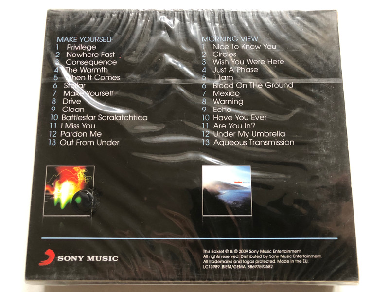 Incubus – Make Yourself; Morning View / Two Original Albums / Sony Music 2x Audio CD, Box Set 2009 / 88697593582
