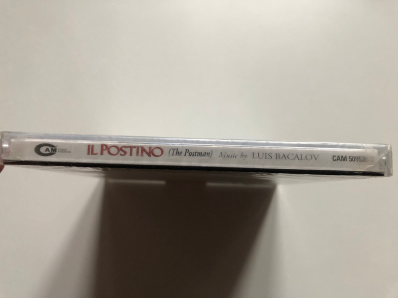 Il Postino = The Postman - Music composed, orchestrated and conducted by Luis Bacalov / Oscar 1995 for Best Original Dramatic Score, A Film directed by Michael Radford in collaboration with Massimo Troisi / CAM Audio CD 2002 / CAM 509536-2