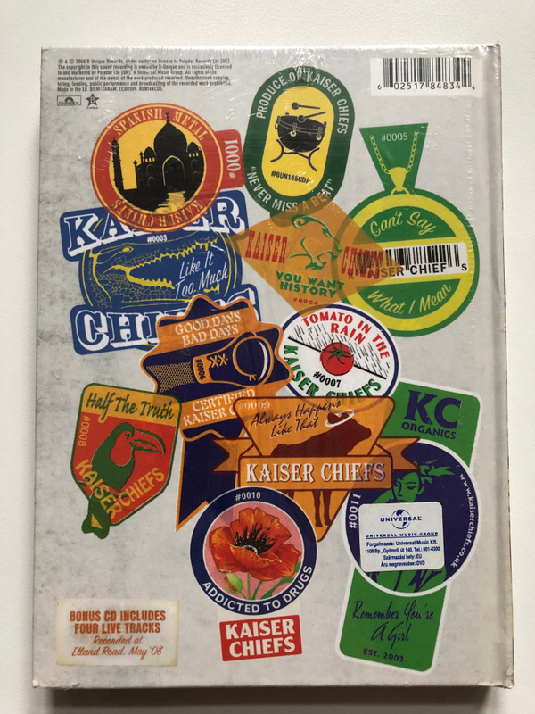 Kaiser Chiefs – Off With Their Heads / Limited Edition 2 CD Set, Includes 32 page book, Photographs by Peanut / Bonus CD featuring 4 live album tracks recorded at Elland Road / B-Unique Records 2x Audio CD 2008 / BUN144CDS