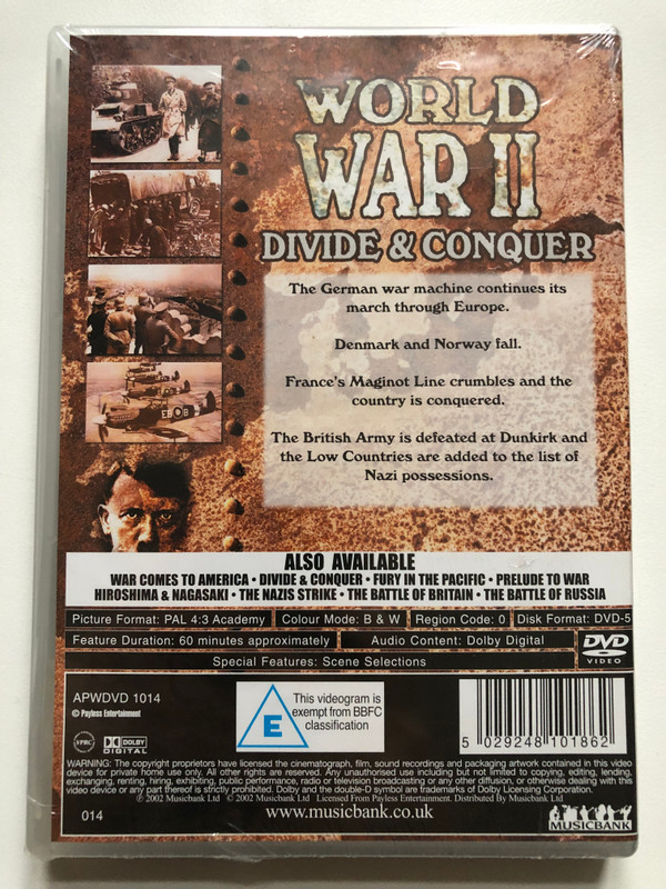 WORLD WAR II: DIVIDE & CONQUER (5029248101862)
