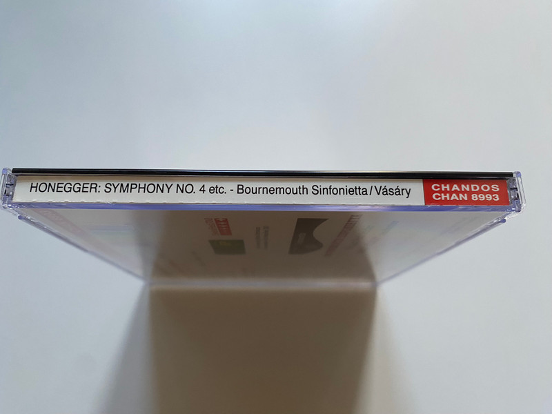 Honegger - Symphony No. 4 (Deliciae Basilienses); Pastorale D'été; Prélude, Arioso Et Fughette; Concertino - Bournemouth Sinfonietta, Tamás Vásáry (conductor, piano) / Chandos Audio CD 1991 / CHAN 8993 