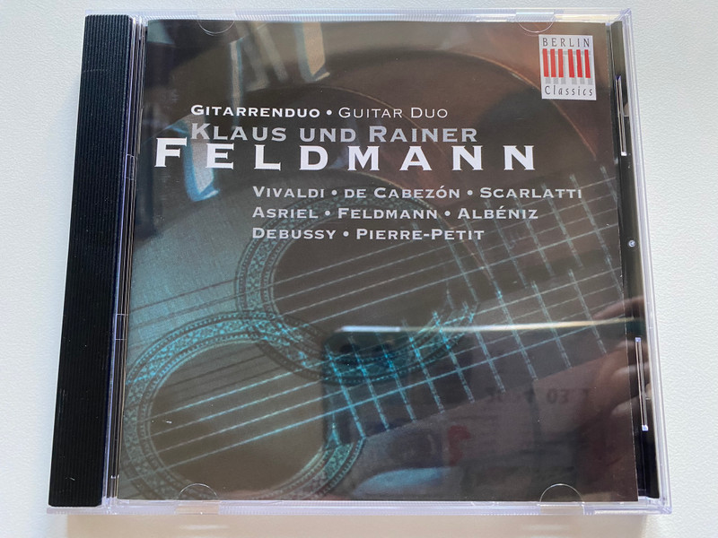 Gitarrenduo = Guitar Duo: Klaus Und Rainer Feldmann - Vivaldi, De Cabezón, Scarlatti, Asriel, Feldmann, Albéniz, Debussy, Pierre-Petit / Berlin Classics Audio CD 1994 / BC 2145-2