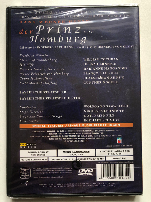 Hans Werner Henze's Der Prinz von Homburg (4006680101644)