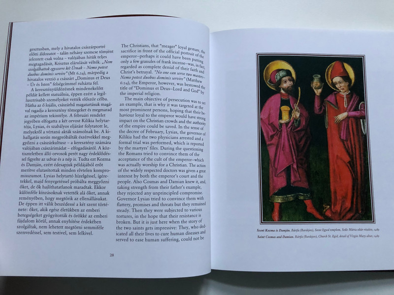 Az orvosszentek üzenete képekben SZENT KOZMA ÉS DAMJÁN / SAINT COSMAS AND DAMIAN Messages of Physician Saints in Pictures / Langer Róbert & Vértesaljai László / Hardcover (9789633311981)