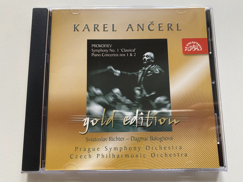 Karel Ančerl - Prokofiev: Symphony No. 1 'Classical'; Piano Concertos Nos. 1 & 2 - Sviatoslav Richter, Dagmar Baloghová, Prague Symphony Orchestra, Czech Philharmonic Orchestra / Supraphon Audio CD 2002 Stereo / SU 3670-2 011
