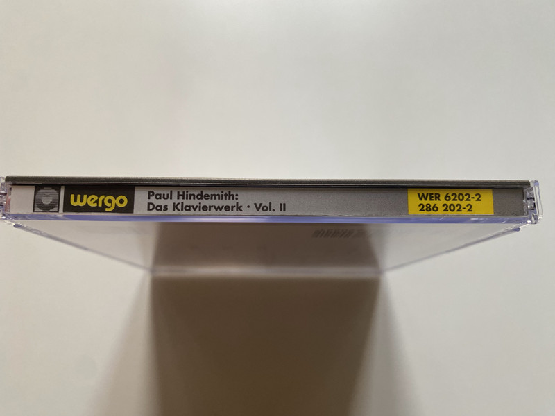 Paul Hindemith: Das Klavierwerk Vol. II - Siegfried Mauser (klavier) / WERGO Schallplatten GmbH Audio CD 1992 / WER 6202-2