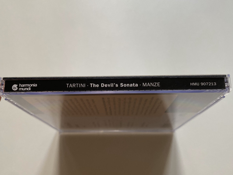 Tartini: The Devil's Sonata And Other Works - Andrew Manze (solo violin) / Harmonia Mundi France Audio CD / HMU 907213