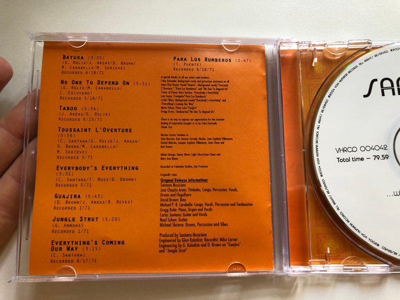 Santana - Love Devotion Surrender (1973), Santana 3 (1971) / Vox Humana Records Audio CD 2004 / VHRCD 004042