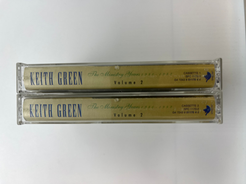 Keith Green: The Ministry Years, 1980-1982, Volume 2 / Sparrow Records 2x Audio Cassette 1988 / SPC 1170-1, SPC 1170-2
