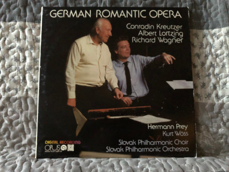 German Romantic Opera - Conradin Kreutzer, Albert Lortzing, Richard Wagner, Hermann Prey, Kurt Wöss, Slovak Philharmonic Choir, Slovak Philharmonic Orchestra / Opus 2x LP Stereo 1984 / 9116 1409 10