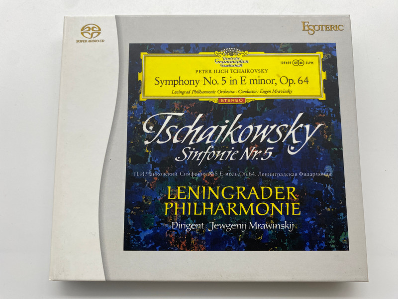 Peter Ilich Tchaikovsky: Symphony No. 5 in E minor, Op. 64 - Leningrad Philharmonic Orchestra, Conductor: Eugen Mravinsky / Deutsche Grammophon 2x Audio SACD, Stereo