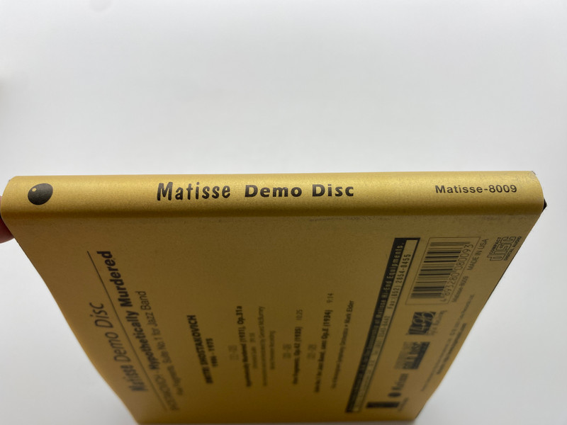 Matisse - State-of-the-art audio products / Cala Records Audio CD 2001 / Matisse-8009