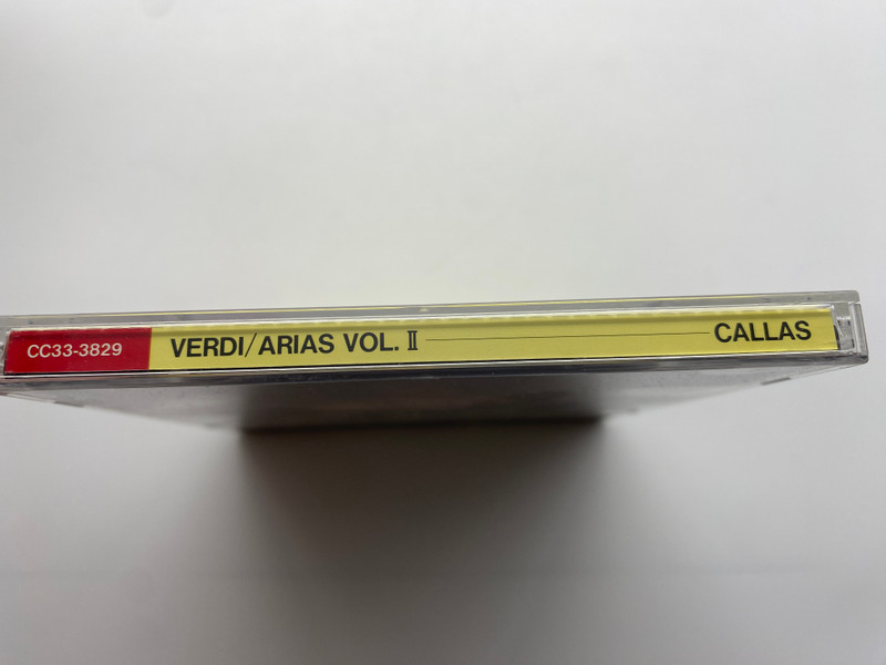 Callas: Verdi Arias II / EMI Audio CD Stereo / CC33-3829
