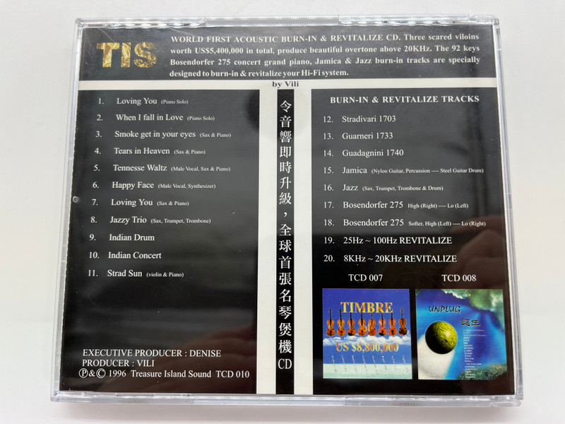 Unplug by Vili / Treasure Island Sound Audio CD 1996 / TCD 010