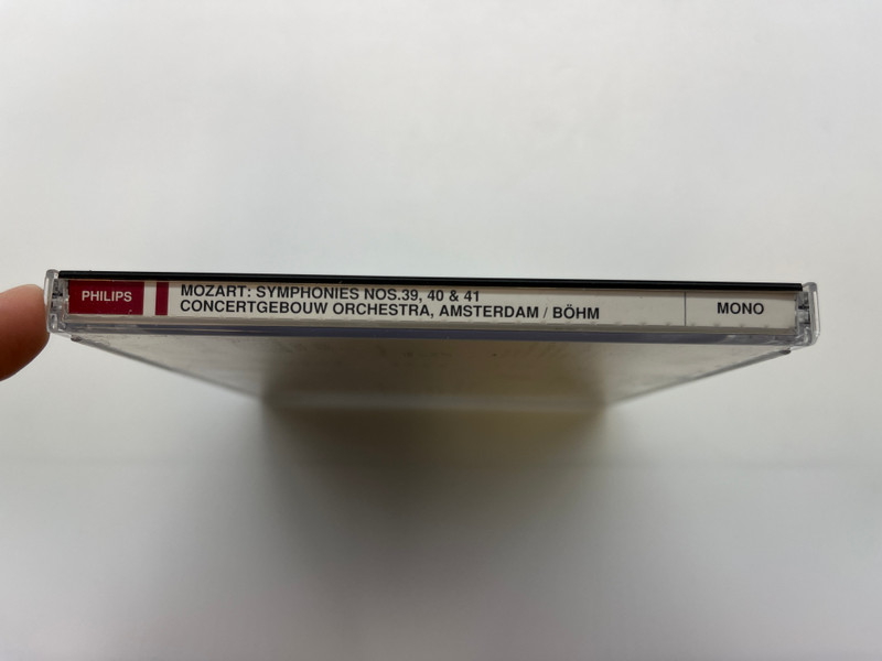 Mozart: 3 Great Symphonies No. 39 K. 543, 40 K. 550, 41 K. 551 'Jupiter' - Karl Böhm, Concertgebouw Orchestra Amsterdam / Philips Audio CD Mono / UCCP-9049