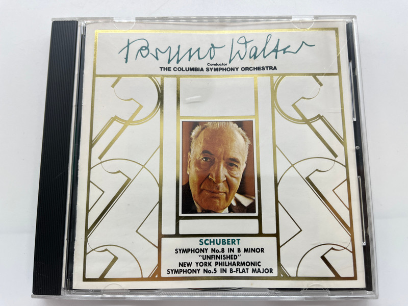 Bruno Walter (conductor), The Columbia Symphony Orchestra - Schubert: Symphony No. 8 in B minor ''Unfinished'', Symphony No. 5 in B-flat Major - New York Philharmonic / CBS Audio CD Stereo 1984 / 35DC 82