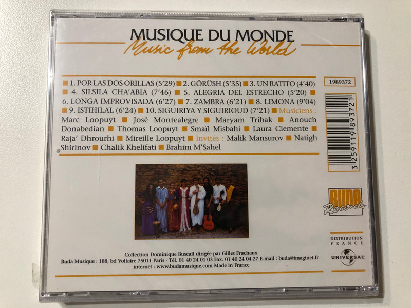 Les Deux Andalousies = The Two Andalusias - Compagnie Marc Loopuyt / Musique Du Monde = Music from the World / Buda Records Audio CD / 1989372