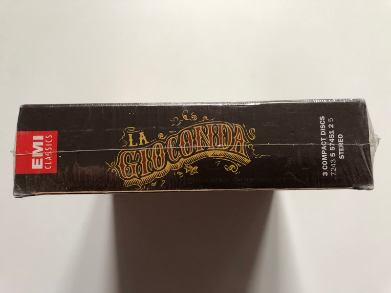 A. Ponchielli: La Gioconda - Violeta Urmana, Placido Domingo, Luciana D'Intino, Elisabetta Fiorillo, lado ataneli, Roberto Scandiuzzi, Chor Des Bayerischen Rundfunks, Münchner Kinderchor / EMI Classics 3x Audio CD, Box Set 2003 Stereo / 724355745125