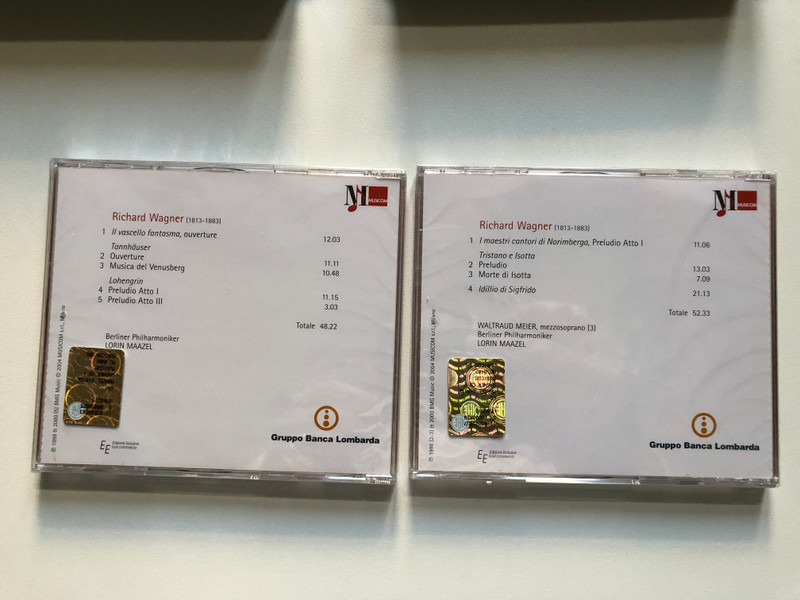 Maazel Dirige Wagner - Berliner Philharmoniker / Premio Michelangeli 2004 / Musicom 2x Audio CD, Box Set 2004 / MC 0401, MC 0402