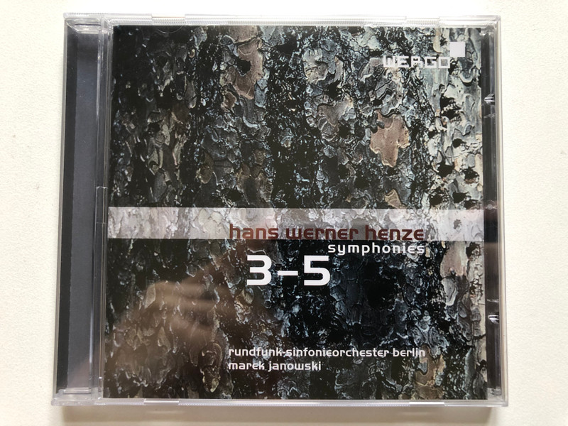 Hans Werner Henze: Symphonies 3-5 - Rundfunk-Sinfonieorchester Berlin, Marek Janowski / WERGO Audio CD 2011 / WER 6723 2