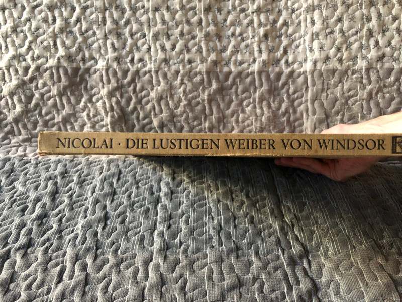 Otto Nicolai: Die Lustigen Weiber Von Windsor - Gottlob Frick, Ernst Gutstein, Fritz Wunderlich, Kieth Engen, Ruth-Margret Pütz, Gisela Litz, Edith Mathis, Chor und Orchester der Bayerischen Staatsoper Munchen / Electrola 3x LP, Box Set / E 91265/67