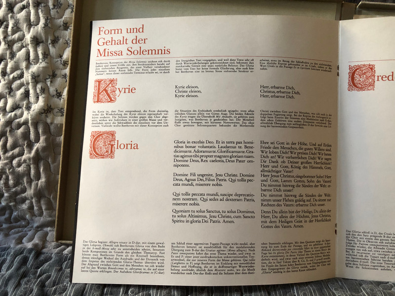 Ludwig Van Beethoven: Missa Solemnis - Elisabeth Søderstrøm, Marga Höffgen, Waldemar Kmentt, Martti Talvela, Das Neue Philharmonia Orchester London Und Chor, Otto Klemperer / Electrola 2x LP, Box Set / SMA 91489/90