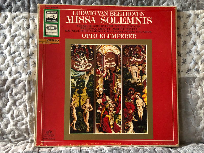 Ludwig Van Beethoven: Missa Solemnis - Elisabeth Søderstrøm, Marga Höffgen, Waldemar Kmentt, Martti Talvela, Das Neue Philharmonia Orchester London Und Chor, Otto Klemperer / Electrola 2x LP, Box Set / SMA 91489/90