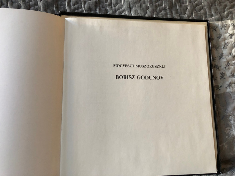 Muszorgszkij: Borisz Godunov - J. Obrazcova, J.Nyesztyerenko, V. Atlanov, A Moszkvai Nagy SZínház Ének- És Zenekara, Mark Ermler / Мелодия 4x LP, Box Set, Stereo / А 10 00137 008