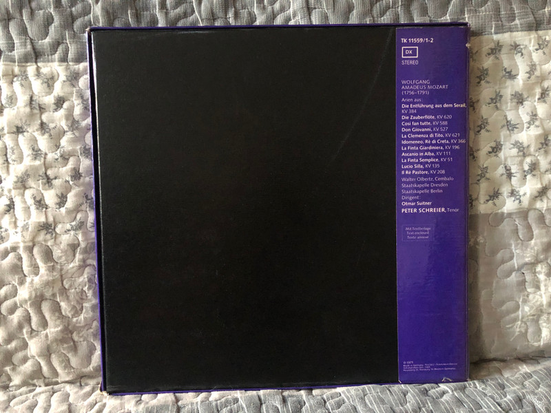 Peter Schreier Singt Mozart - Die Zauberflöte; Don Giovanni; Cosi Fan Tutte; Die Entführung Aus Dem Serail; La Clemenza Di Tito / Telefunken 2x LP, Stereo 1971 / TK 11559/1-2