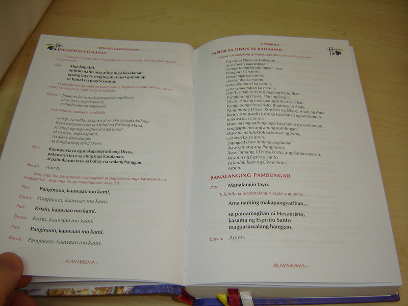 Tagalog Roman Missal that Follows the Lent / Ang Bagong Misal Sa Panahon Ng Kuwaresma At Pagkabuhay / Great for Roman Catholics from the Philippines