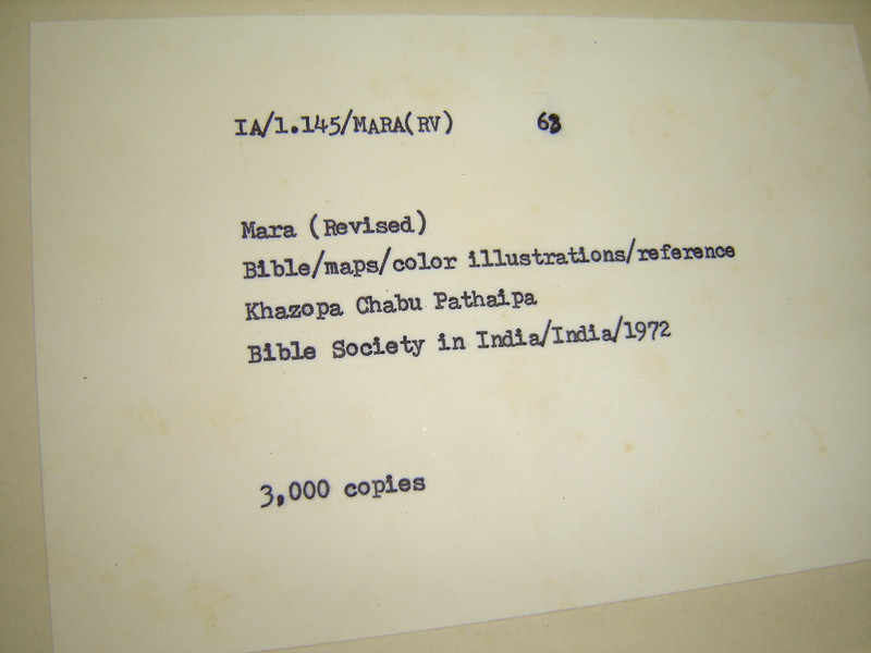 The Holy Bible in Mara Language (Revised Version)