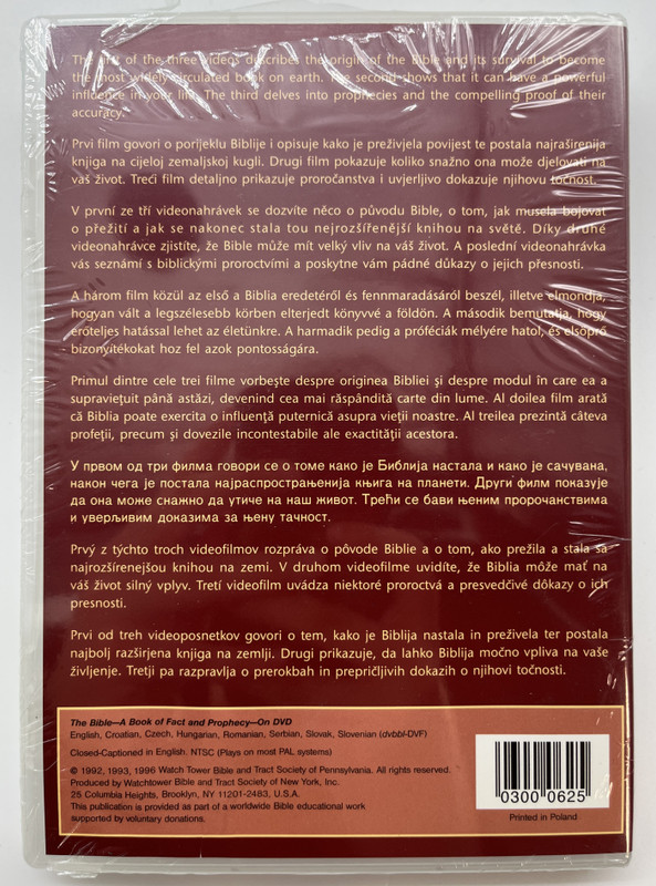 The Bible: A Book of Fact and Prophecy 03000625