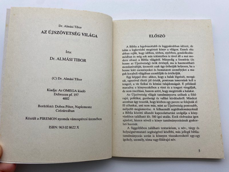 AZ ÚJSZÖVETSÉG VILÁGA (963028622X)
