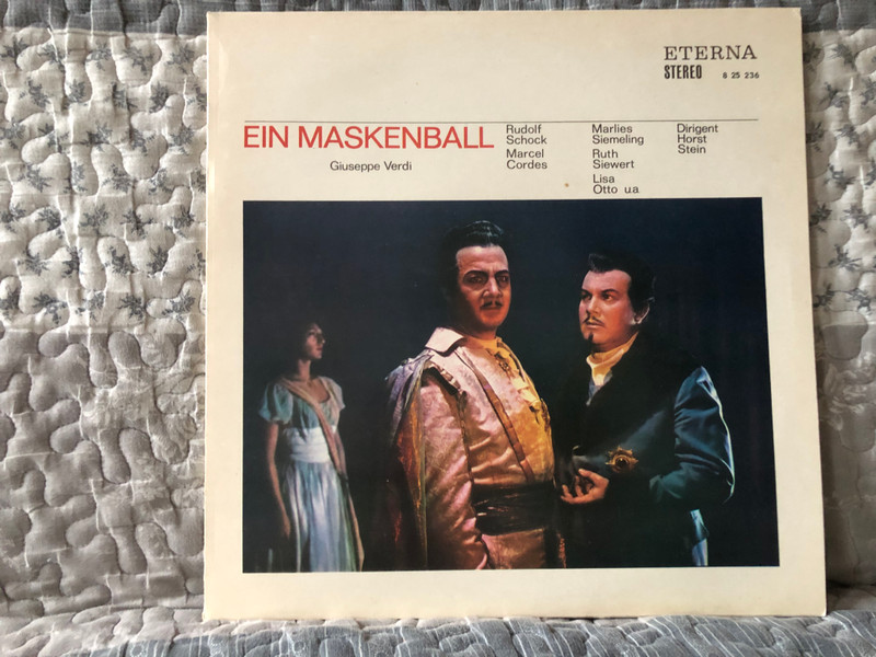 Giuseppe Verdi: Falstaff - Tito Gobbi, Rolando Panerai, Luigi Alva, Tomaso Spataro, Elisabeth Schwarzkopf, Anna Moffo, Fedora Barbieri, Nan Merriman, u. a., Philharmonia Choir London, Philharmonia Orchester London / ETERNA LP Stereo 1975 / 8 25 520