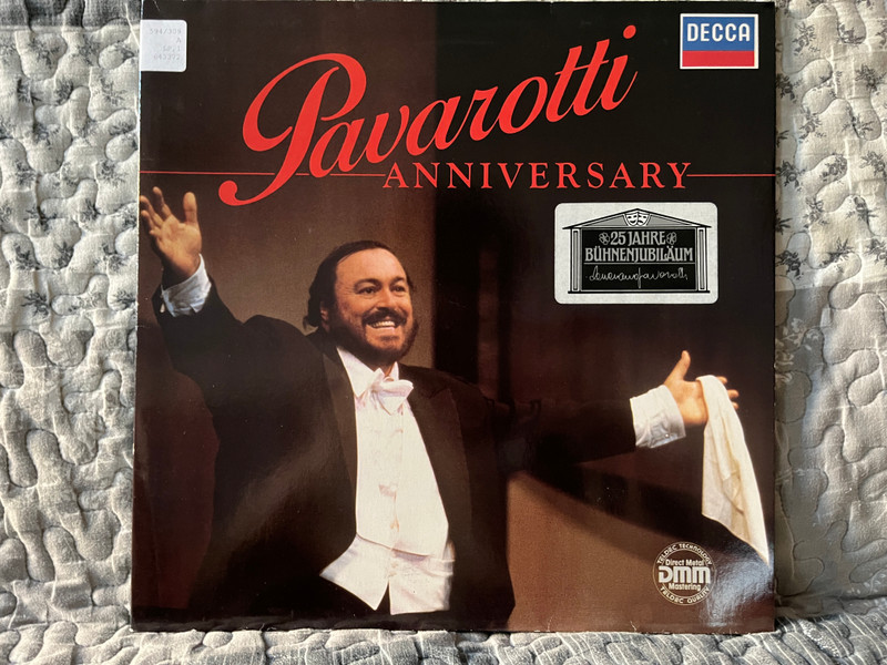 Pavarotti – Anniversary / Decca LP Stereo 1986 / 6.43372 AZ