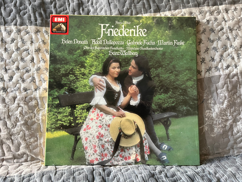 Franz Lehár: Friederike - Helen Donath, Adolf Dallapozza, Gabriele Fuchs, Martin Finke, Chor Des Bayerischen Rundfunks, Münchner Rundfunkorchester, Heinz Wallberg / His Master's Voice 2x LP, Box Set 1981 / 1C 157-30 997/98 