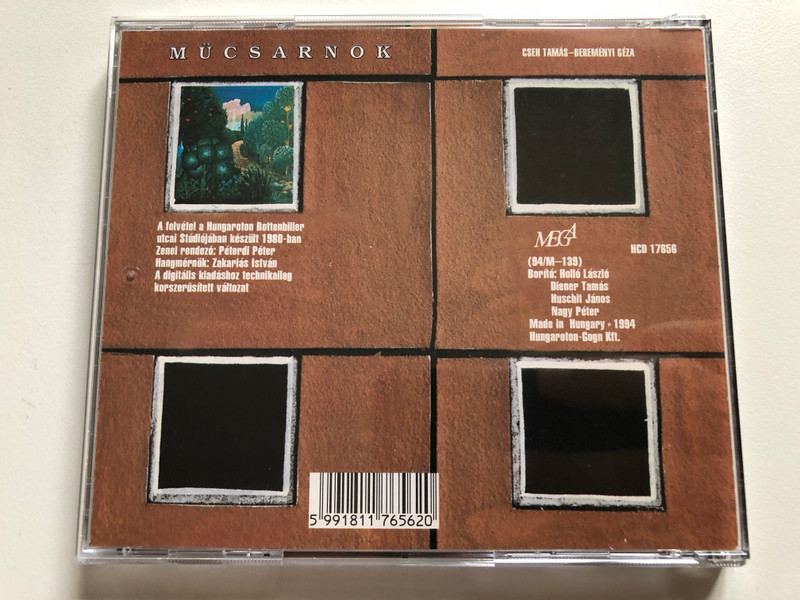 Cseh Tamás – Műcsarnok / Mega Audio CD 1994 / HCD 17656 (5991811765620)