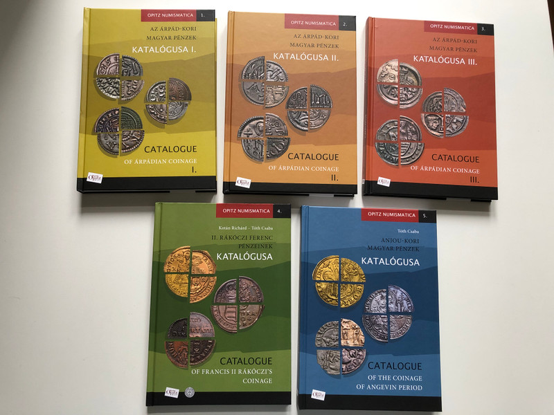 AZ ÁRPÁD-KORI MAGYAR PÉNZEK KATALÓGUSA Collection / CATALOGUE OF ÁRPÁDIAN COINAGE 5 Book Collection